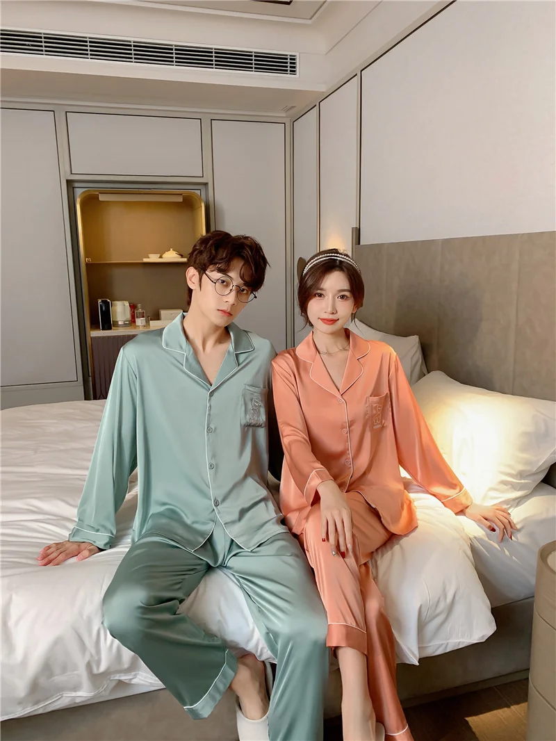 Couple Pajamas Home Service Spring And Autumn Summer Thin