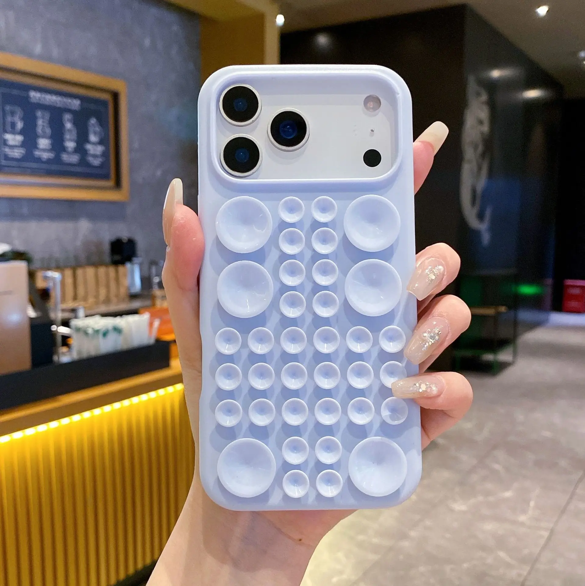 product suction cup silicone protective case for iphone 17 soft rubber phone case for 16promax  for17air-7