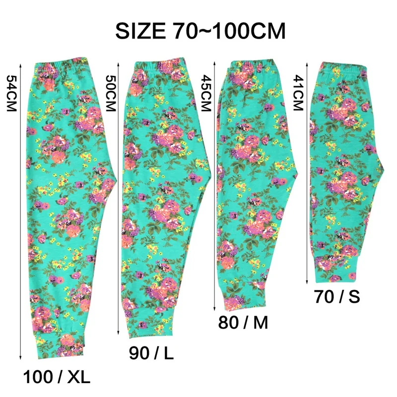 
 Детские штаны с цветочным принтом комплект детской одежды из 3 предметов, штаны для девочек + юбка-брюки + повязка на голову, 3 цвета, 4 размера, S, M, L  