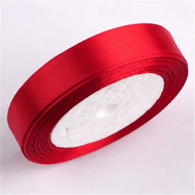 Wholesale double faced custom printed pure color polyester satin ribbon