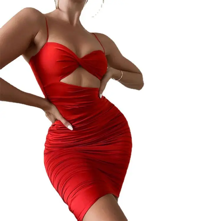 Vestido Corto Femenino De Otoño E Invierno Con Tirantes,Minivestido  Fruncido Para Mujer,Color Liso,Para Fiesta Y Club - Buy Elegante Fiesta  Club Desgaste De Las Mujeres Sin Espalda Vestido Midi,Las Mujeres Al Por