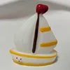 Light Yellow  sailing boat