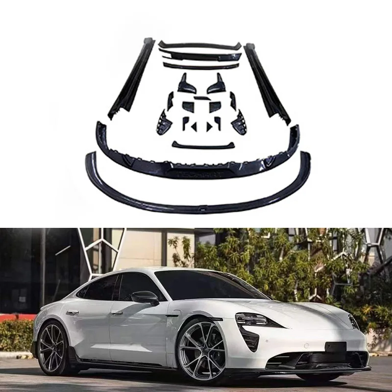 Carbon Fiber Fibre Upgrade Bodykit Car Accessories For Porsche Taycan to te Body Kit 2019+