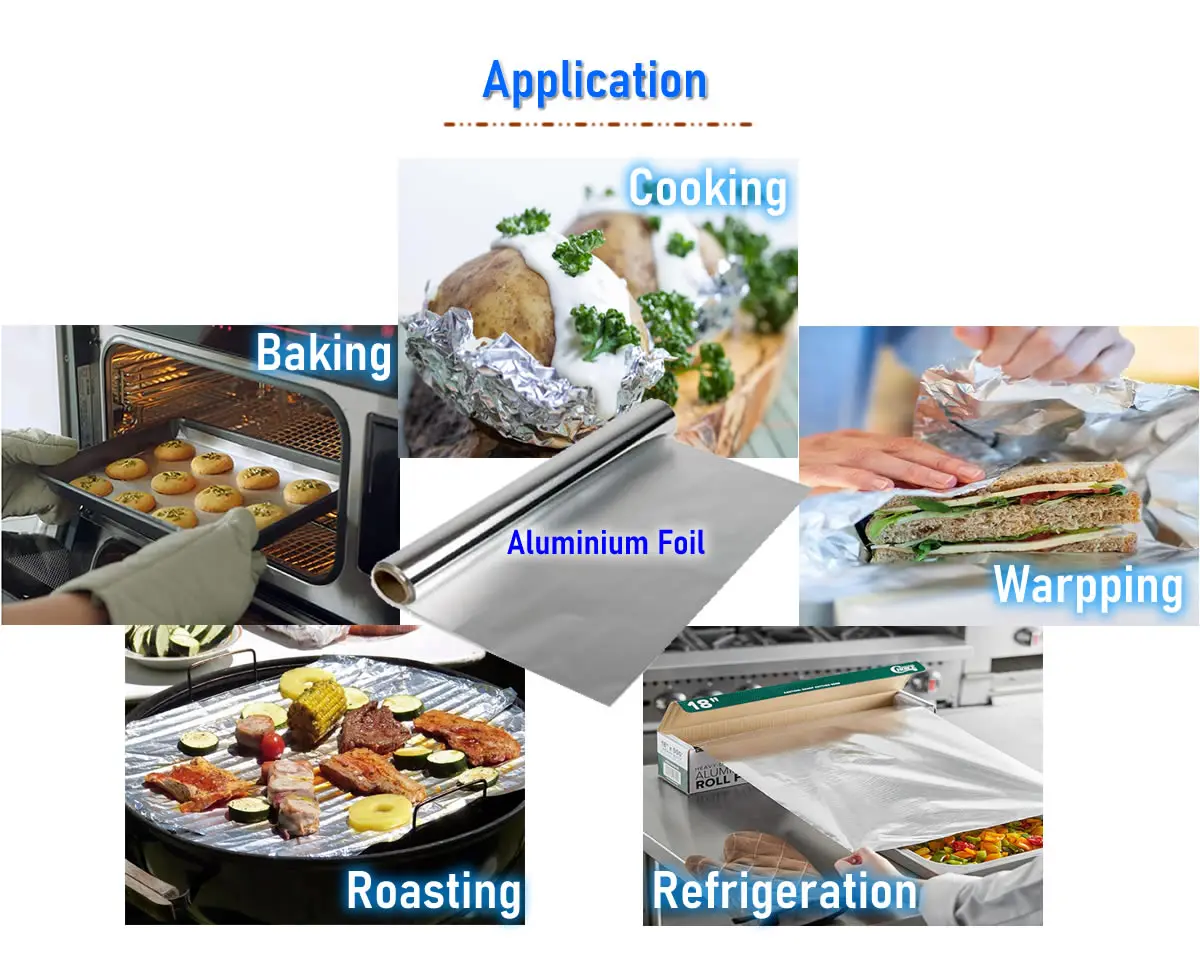 Heavy Duty 8011 Aluminum Foil Roll Kitchen Foil Wrap Heavy Duty 8011 Aluminum Foil Roll Kitchen Foil Wrap