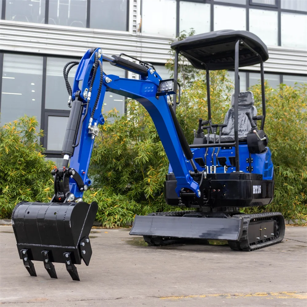 Gratis Onderdelen voor Excavators 1,6 Ton Mini-Excavator met Uitswingbare Boom, Dak en Joysticks CE EPA EURO V