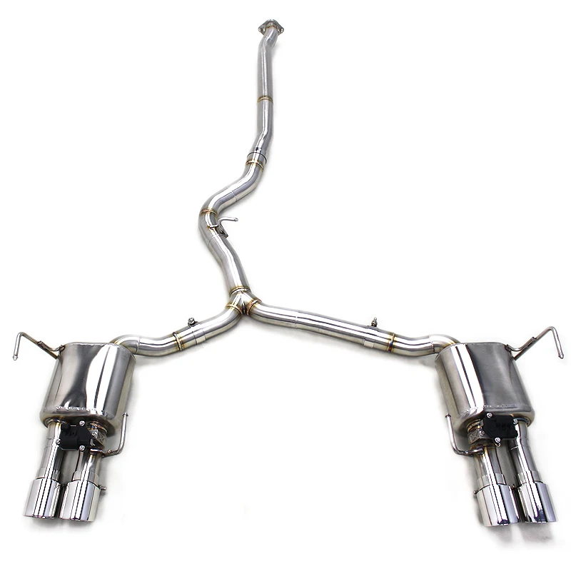 Custom Tuning Catback Exhaust Pipes For Subaru Impreza WRX / STI 2.5T 2008-2021 SS304 Exhaust System