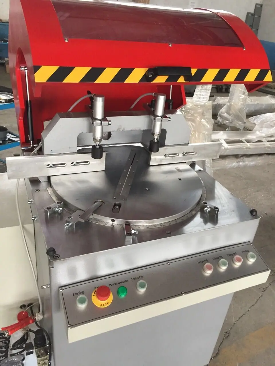 Aluminum Profile Single Head Any Angle Automatic Miter Cutting Saw Machine manufacture