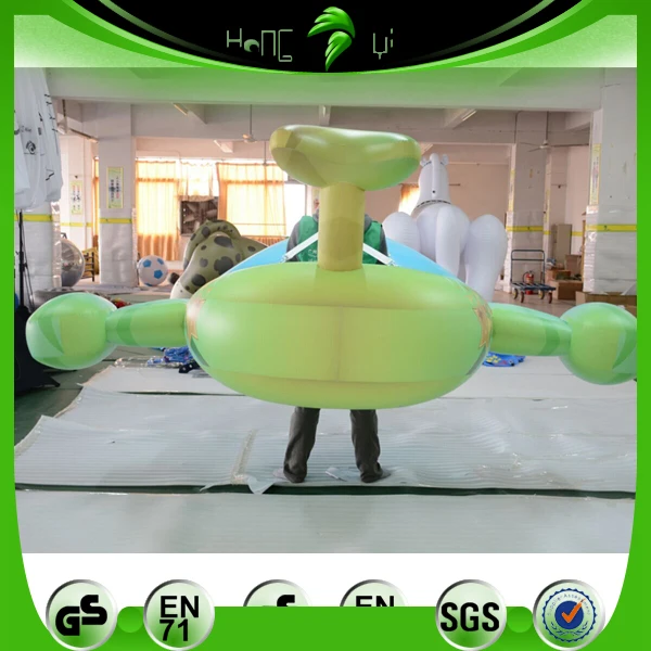 Hongyi Customized PVC Airplane Model Inflatable Floating Aircraft Balloon for Swimming Pool