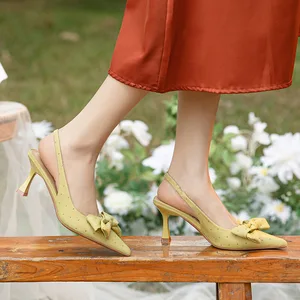 Bejani Women's Summer Pointed Thin Heel Super High Heel Height Increasing High Top Sandals Model 3299-6