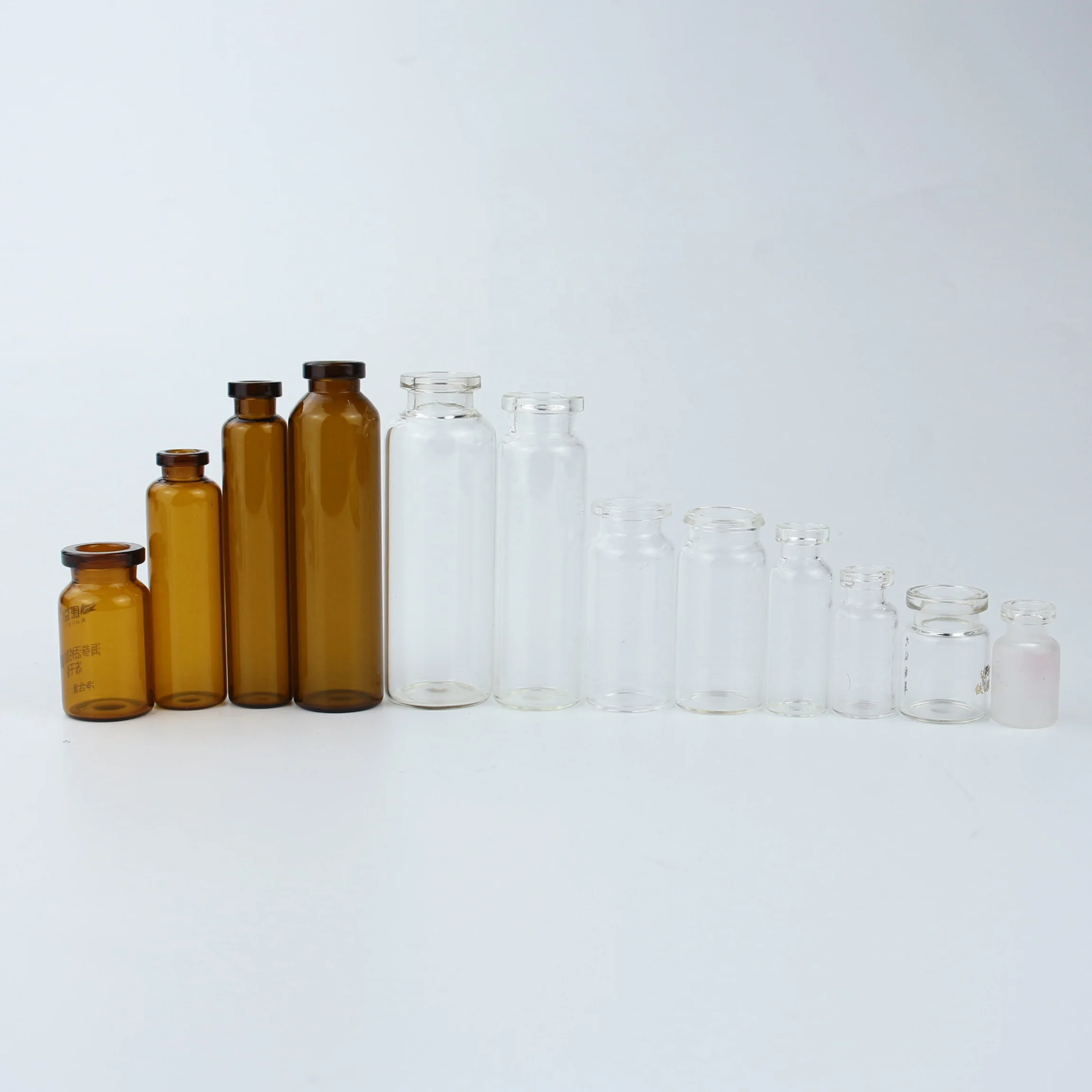 Glass Vial Bottle Cheaper Price Clear Amber Hot Sales Chinese Supplier