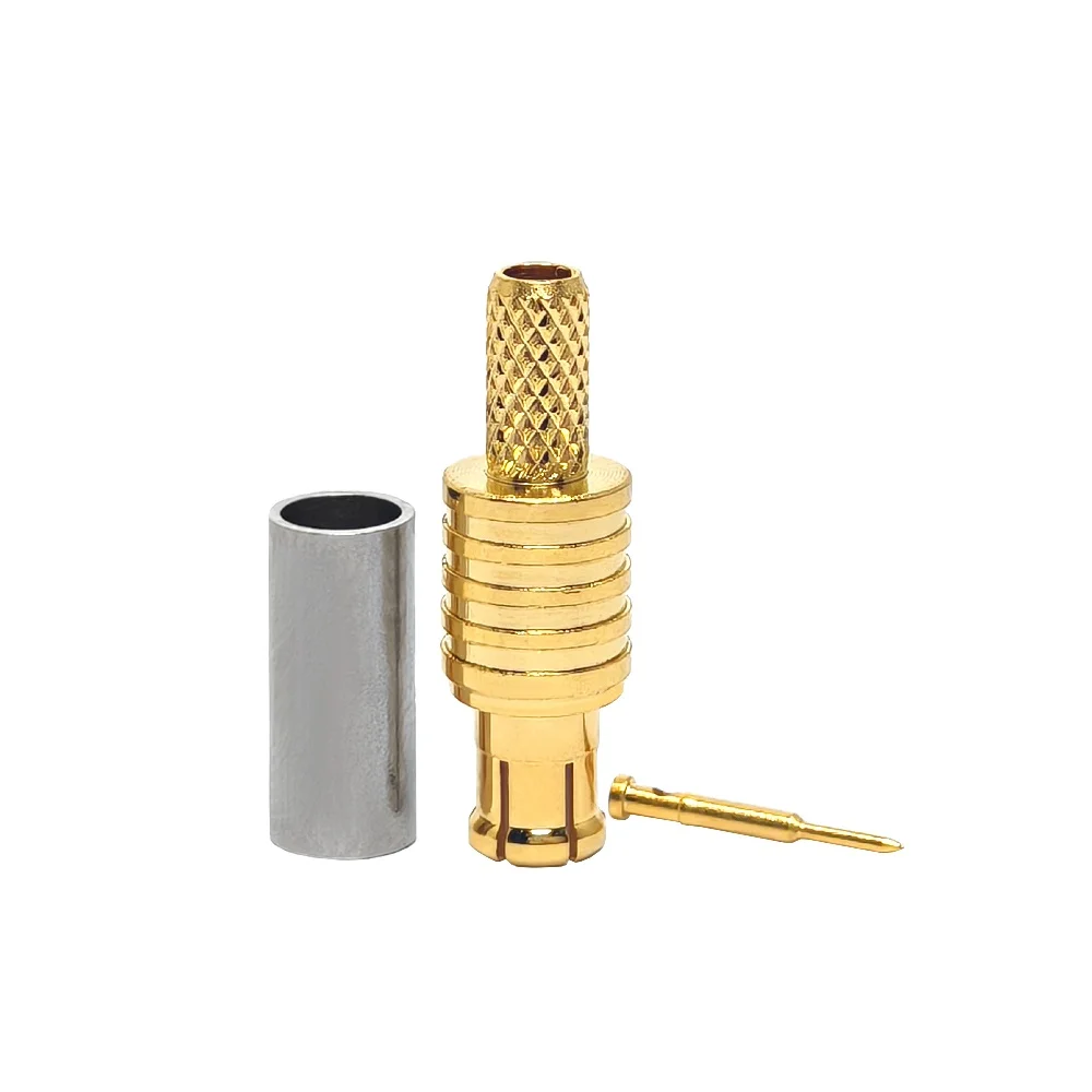 Rf MCX Male Plug Crimp Coax Connector for RG174 Cable