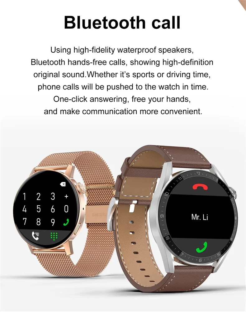 2022 New Fashion Watch 1.19 Inch IPS 390*390 Pixel HD Screen AI Voice Sport NFC Women Men Smart Watch DT3 Mini (11).jpg