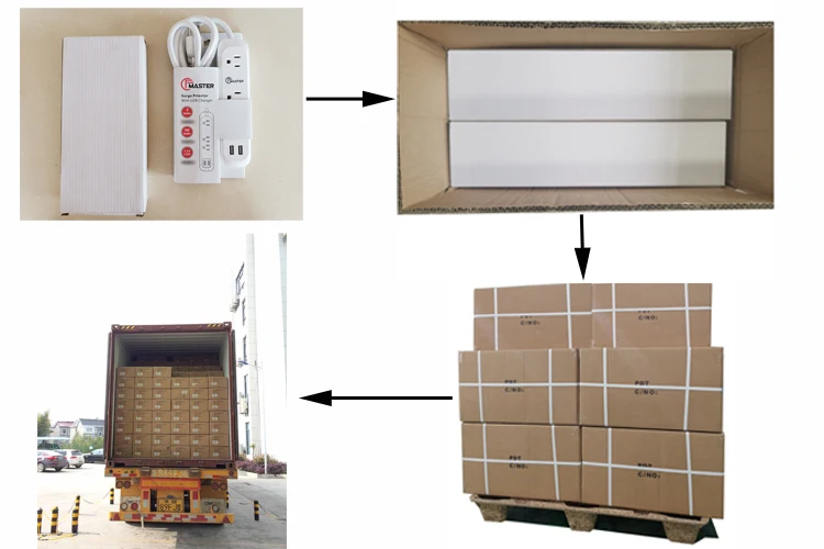 2 Ways Power Switch Extension Socket Power Strip Japan Standard With