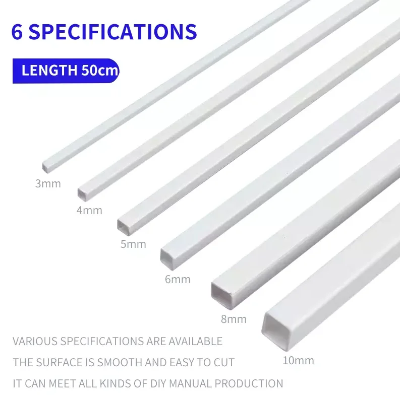 PVC Square Pipe for Diy Sand Table Architectural Model Making