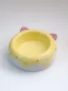 Yellow cat donut
