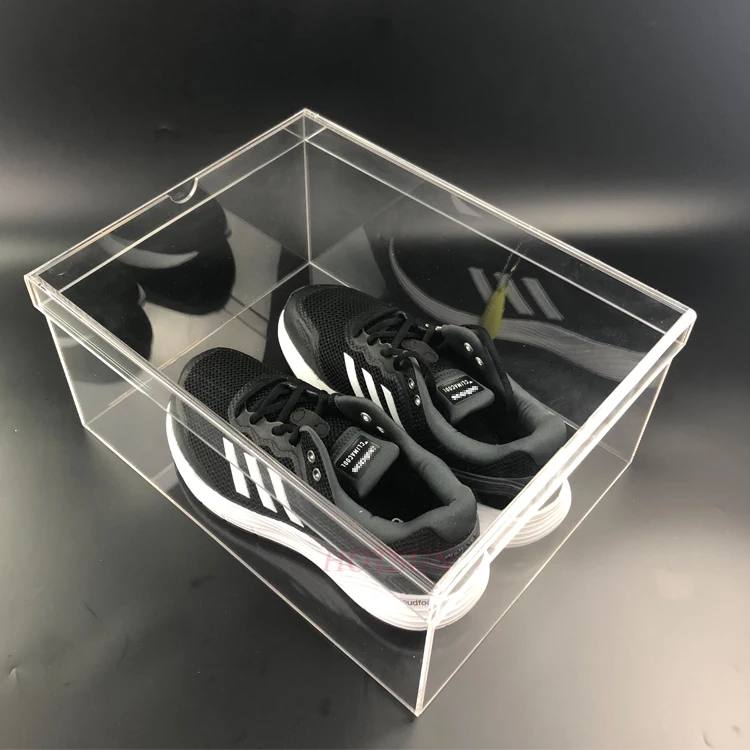 Custom Made Clear Acrylic Shoe Box Durable Recyclable