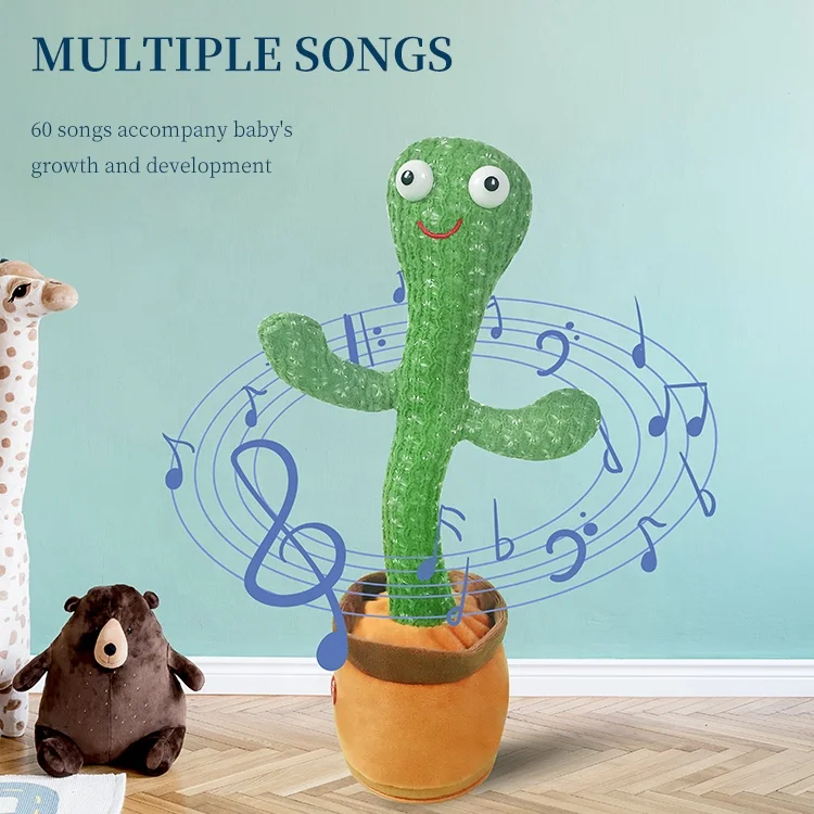 
 Игрушки Tik Tok, Самые продаваемые мексиканские разнообразные стили, записывающие перезаряжаемые USB электрические танцевальные кактусы  