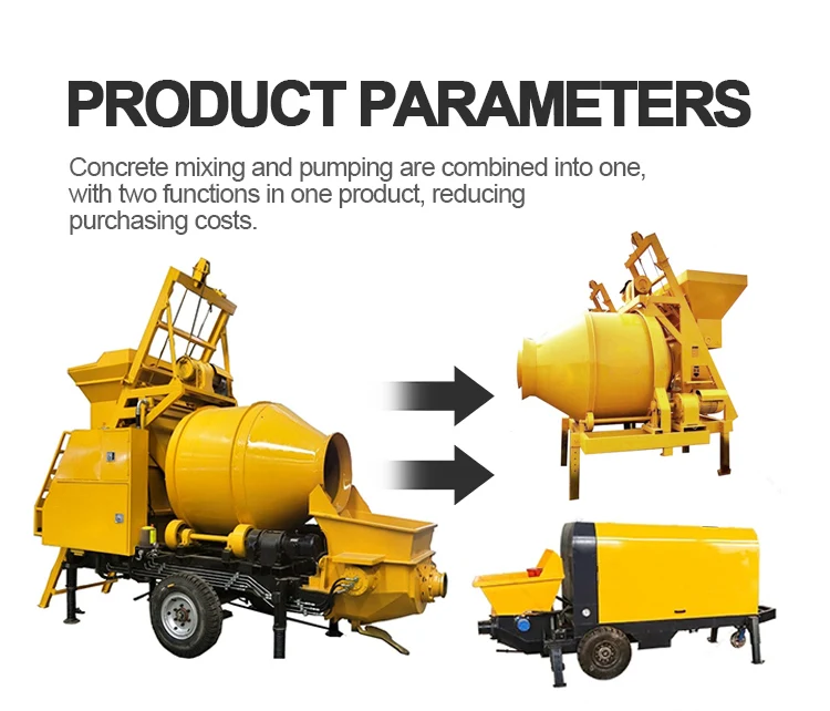 Horizontal Self Loading diesel Engine Mortar Cement Concrete Mixer with ...