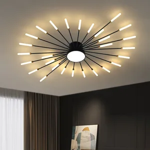 Creative Chandeliers Light Living Room Bedroom Modern Fireworks ultra Thin Ceiling Lamp for Home