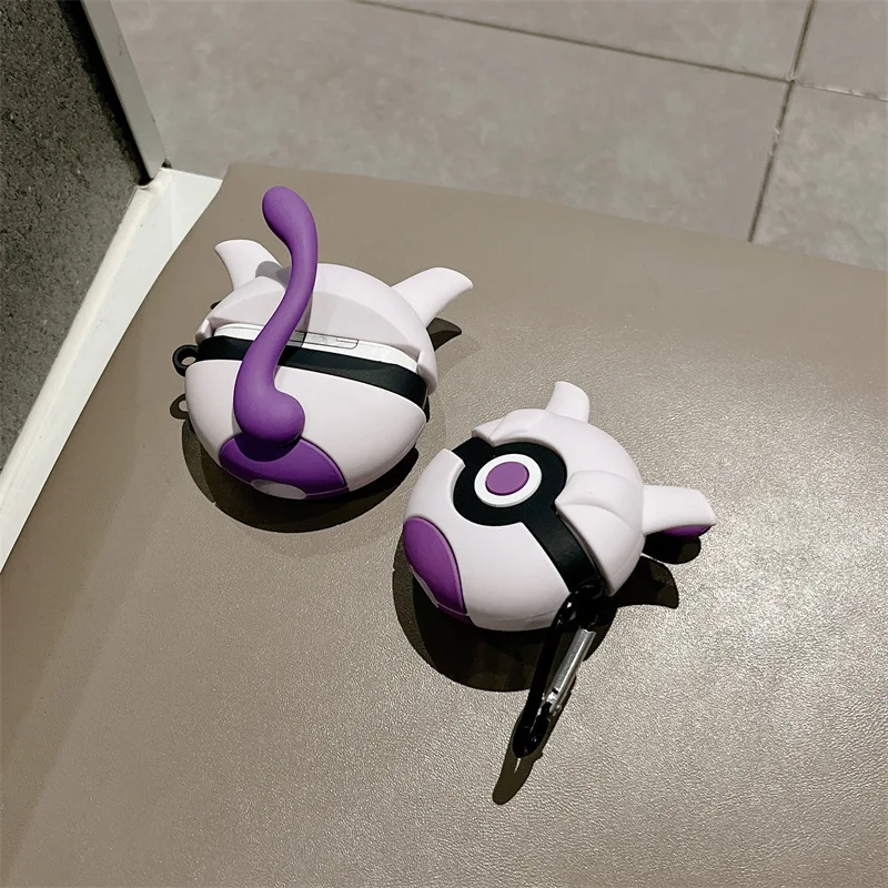 Coque Silicone AirPods 1/2/3/4 Avec Porte-clés Pokémon Sylveon – Style Kawaii Et Protection