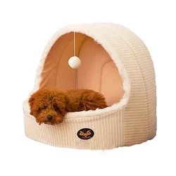 Wholesale carriers & houses luxury dog cat house cave 100% cotton cat kennel dog house cave NO 1