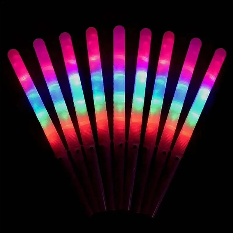 Led Foam Sticks Light Up Batons Party Favors Glow In The Dark Tube Glow