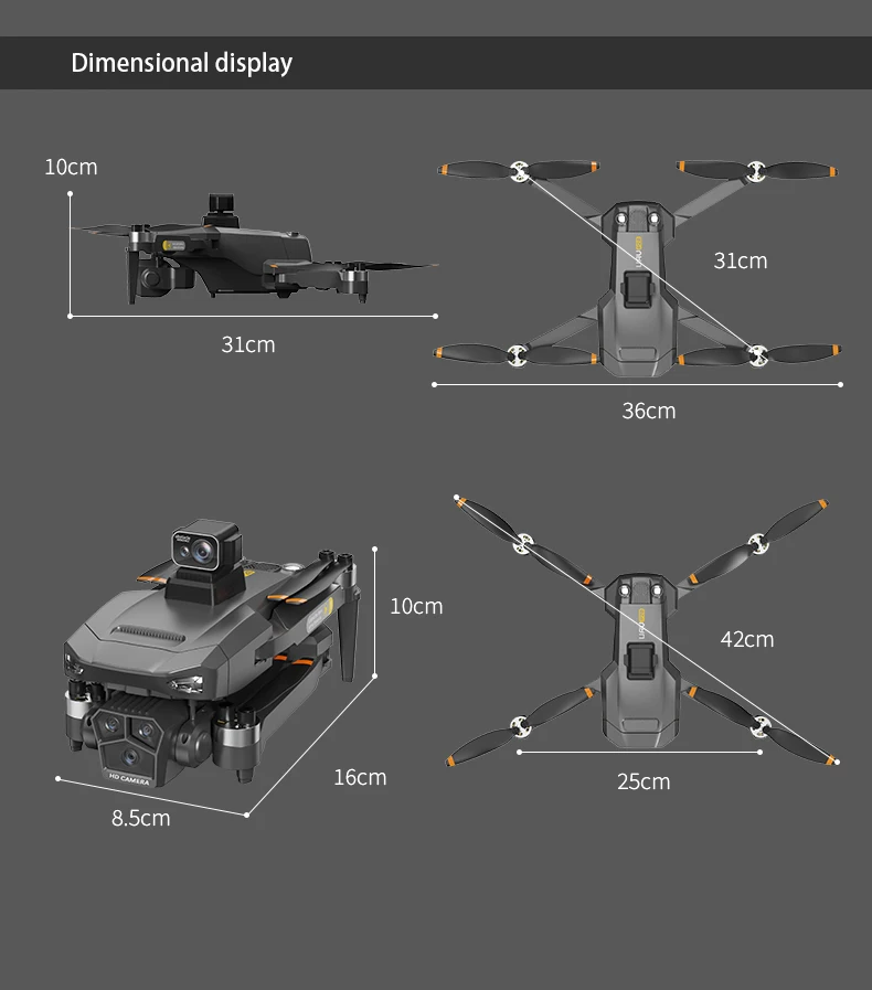 2024 Longdistance 8k Hd Aerial Photography Drone Brushless Motor Three