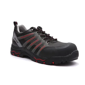 OBM ODM Custom Wholesale Full Grain Leather 1200D Nylon Steel Toe Anti-Slip Ribber Oil Resistance Safety Shoes