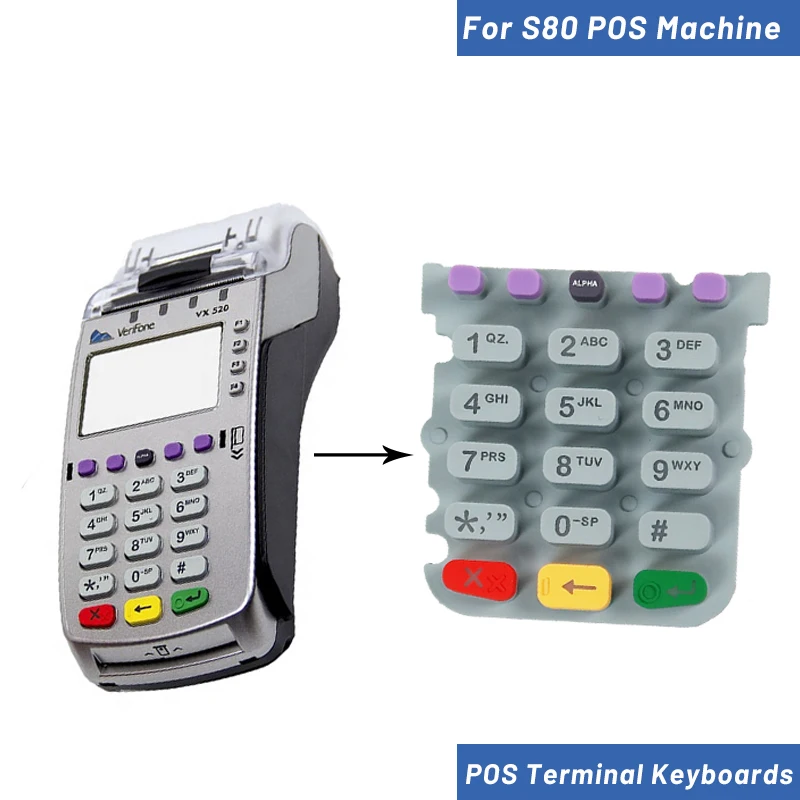Pos Terminal Keyboard Replacement Keypad For Verifone Vx520 Keypad Assy