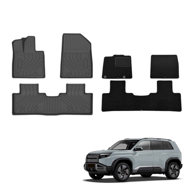 Maremlyn Car Double-layer Floor Mat for BYD Leopard Titanium 3 Tai 3 Interior Accessories Foot Pad TPE Waterproof Rubber Floor Liners