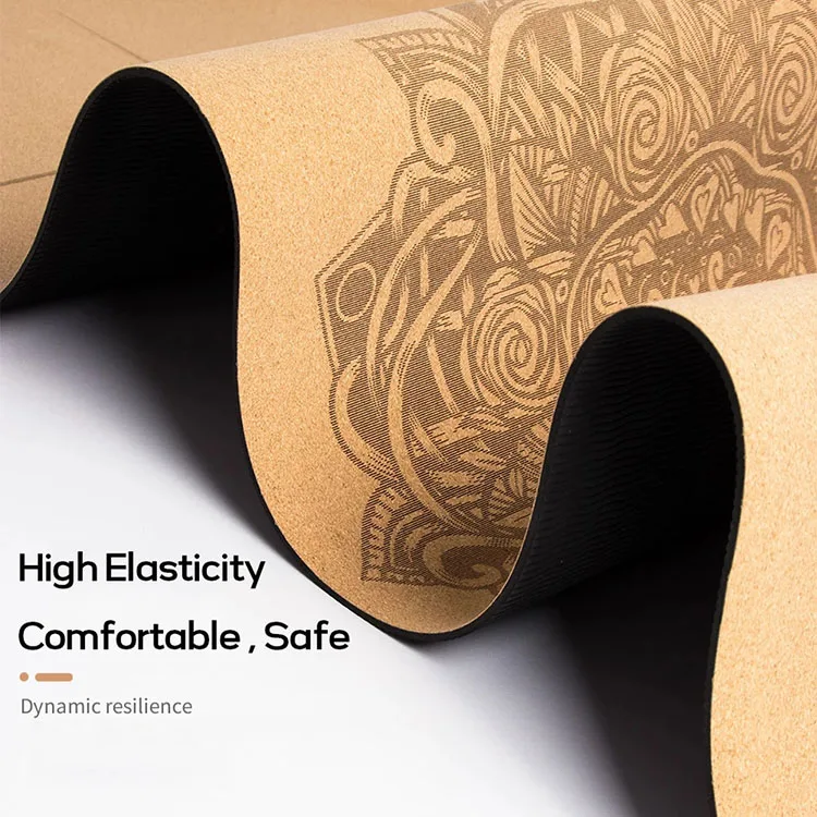 Таможня напечатала 6 мм экологически чистый натуральный каучуковый TPE пробка коврик для йоги