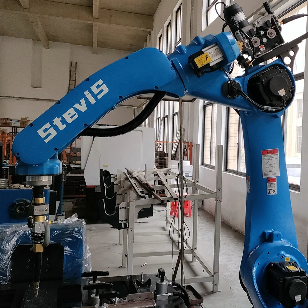 Welding Automation Robot with Positioner Customized Design MIG Automatic Robot Welding Machine for Aluminum Ladders Processing