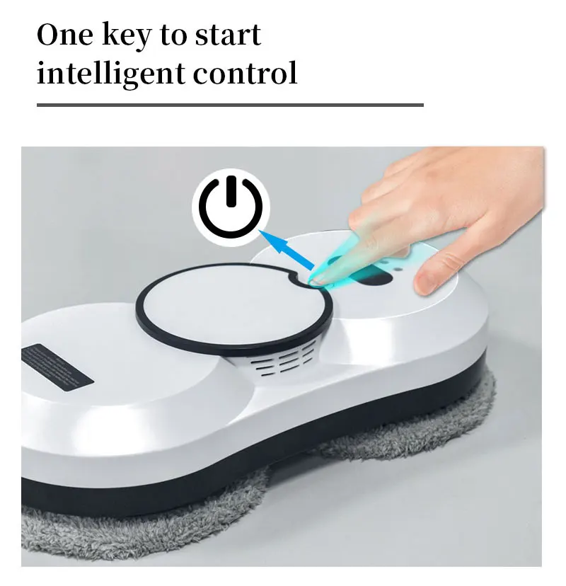 Intelligent Fully Automatic Dual Water Jet Vacuum Cleaner Household Glass Electric Cleaning and Window Cleaning Robot