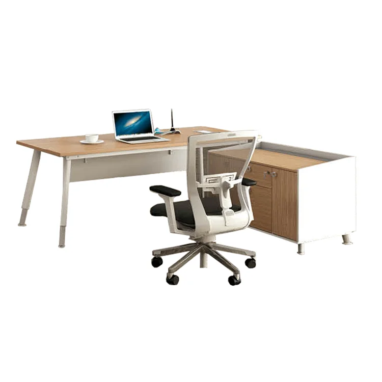 Neues Produkt Schreibtisch-Trennwand modern für Home-Office-Rezeption Holz-Büro-Computertisch mit o