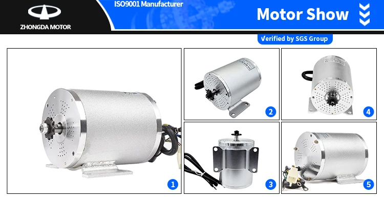 Original MY1020 36V 48V 60V BLDC DC Brushless Motor 500W 800W 100W 1500W 1600W 2000W MY1025