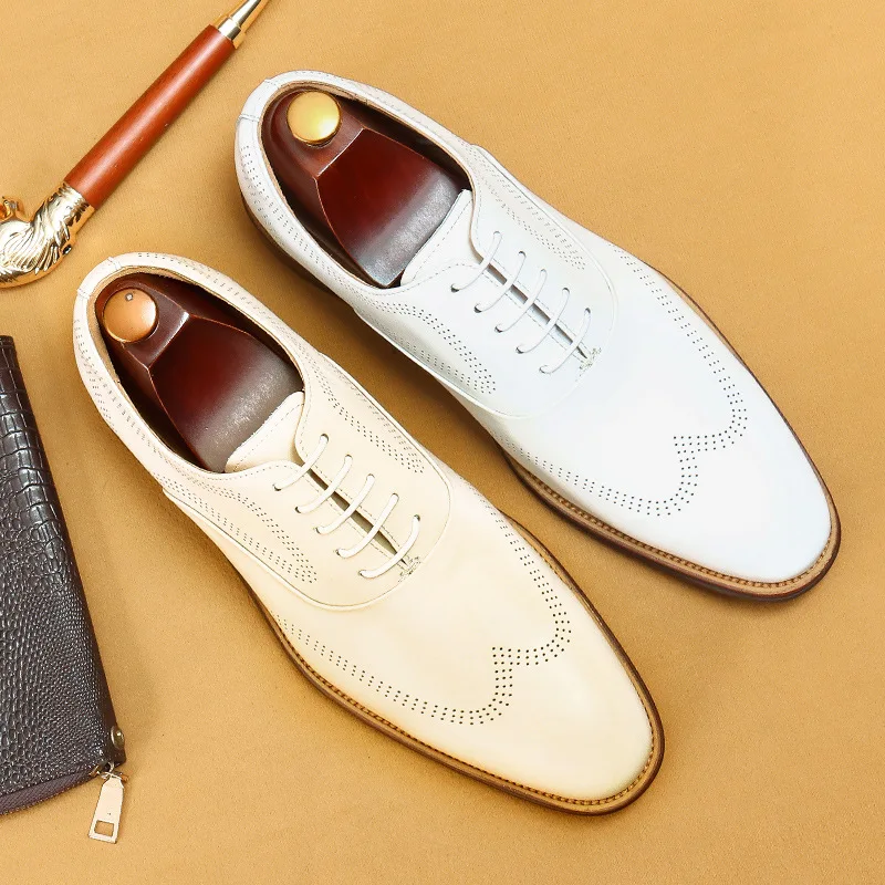 S0049x White-skinned Man Business Formal Dermis Shoes