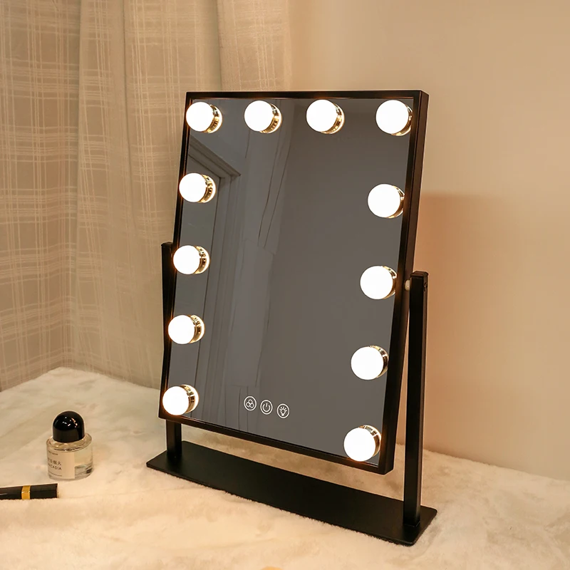 New Arrival 36.5*8*46.4cm Square Makeup Hollywood Style Dimmable