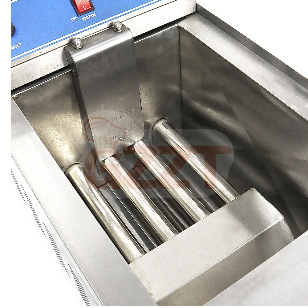 Single/Double 17l Commercial Countertop Propane Lpg Gas Deep Fryer on Sale Deep Fryer Electric Commercial - Image 2