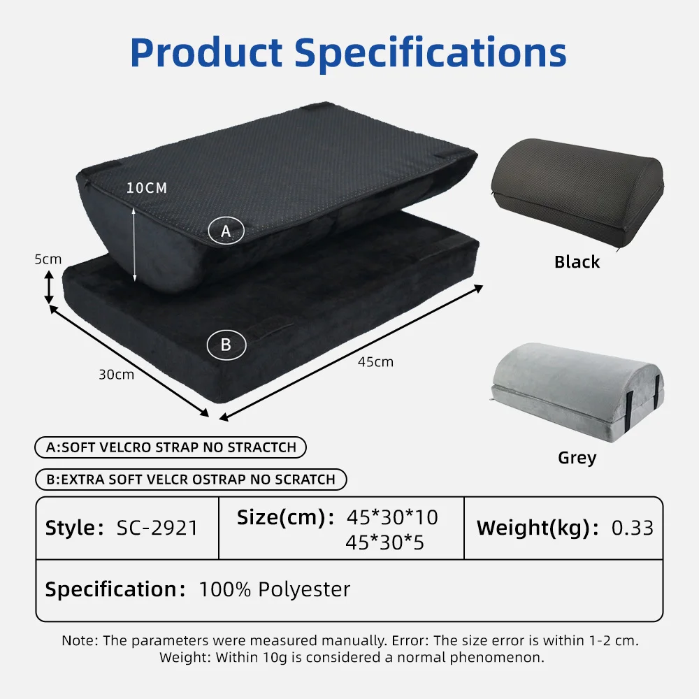 Wholesale Sciatica Pain Relief Memory Foam Side Sleeper Pillow Knitted - product detail 2