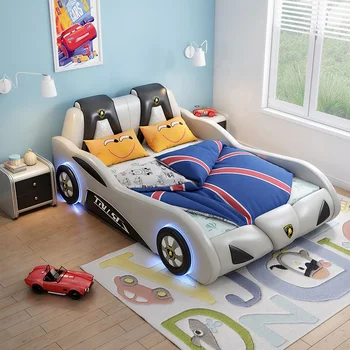 Children Beds For Bedroom Set Kid Customized Wood China Style Modern Kids Race Car Bed single child bed