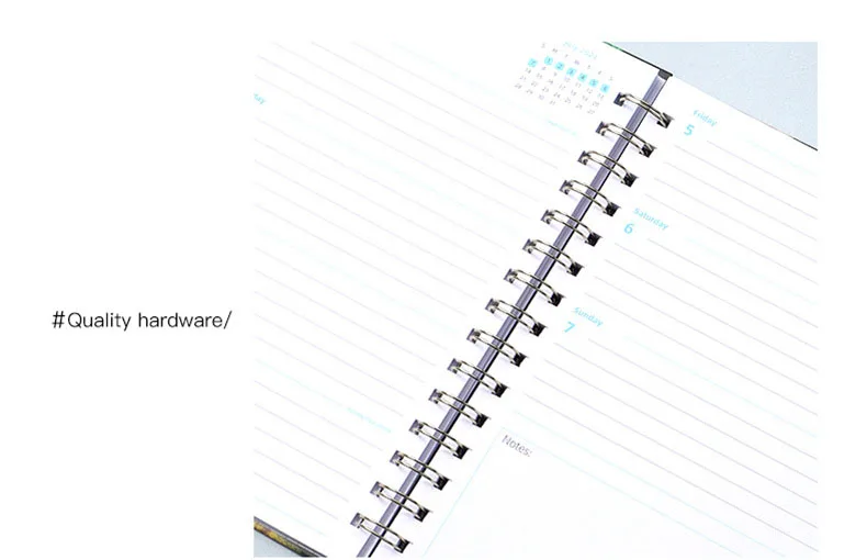 20242025 Monthly Book Planner Loose Leaf Ring Binder Weekly Acrylic