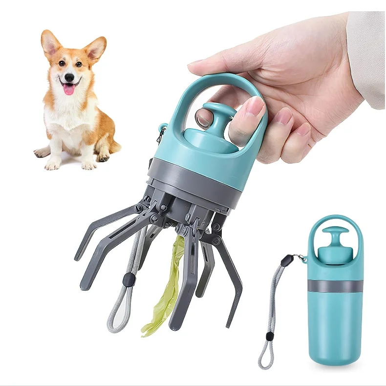 New Design ABS Claw Poop Scooper with Builtin Poop Bag Dispenser for