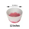 12 inches with bag