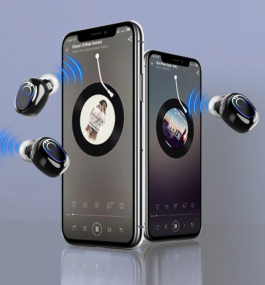 Laudtec TWS 5.0 Headphones 10000mAh Charging Box Stereo Sports Waterproof Earbuds Headsets Wireless Headphones