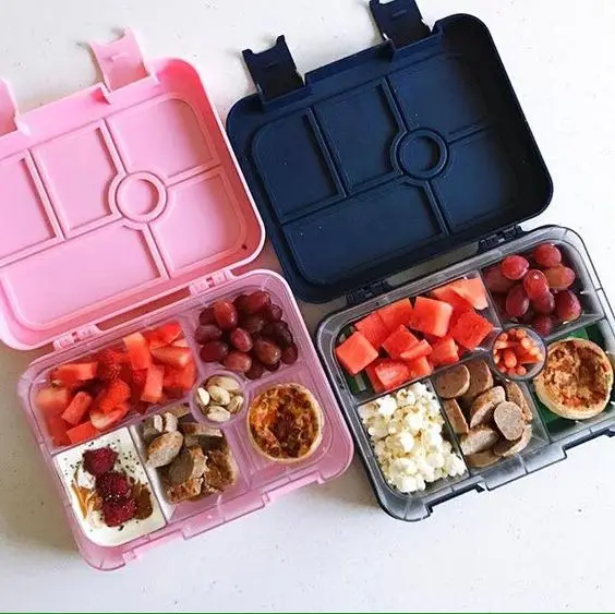 Set di 4 contenitori per condimenti e snack, in acciaio inox, riutilizzabili, a prova di perdite, contenitori per alimenti per picnic e viaggi