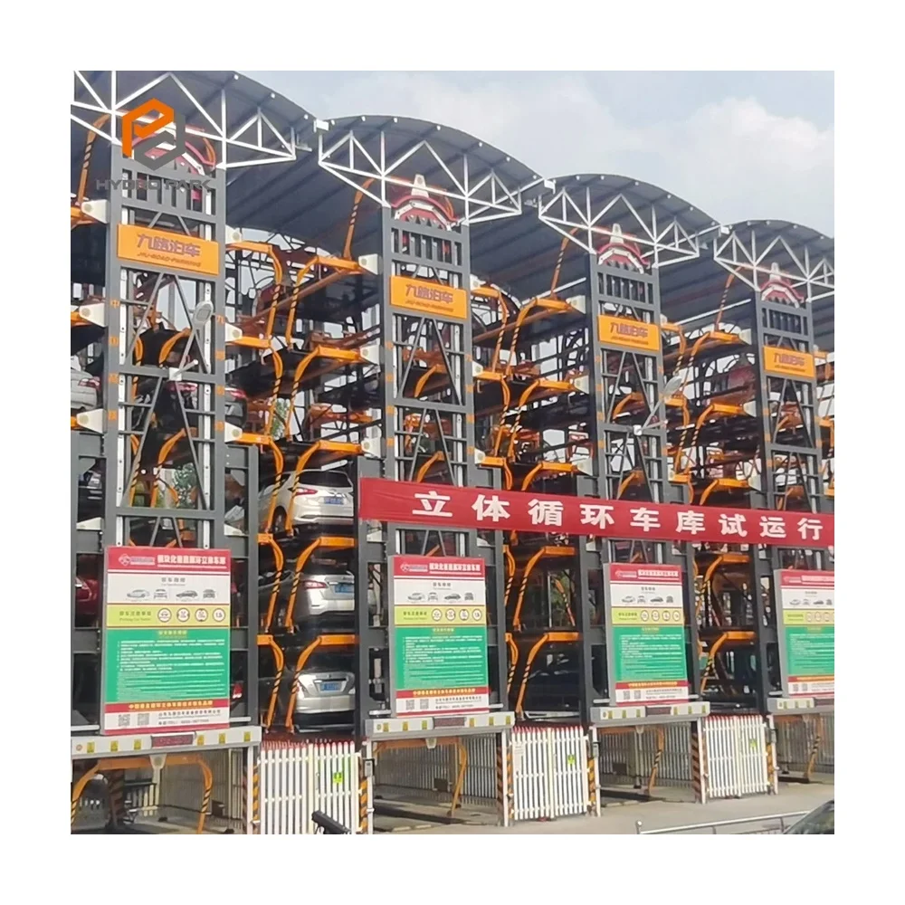 10 Cars Automated Parking Smart Vertical 10 Sedans Rotary Parking System