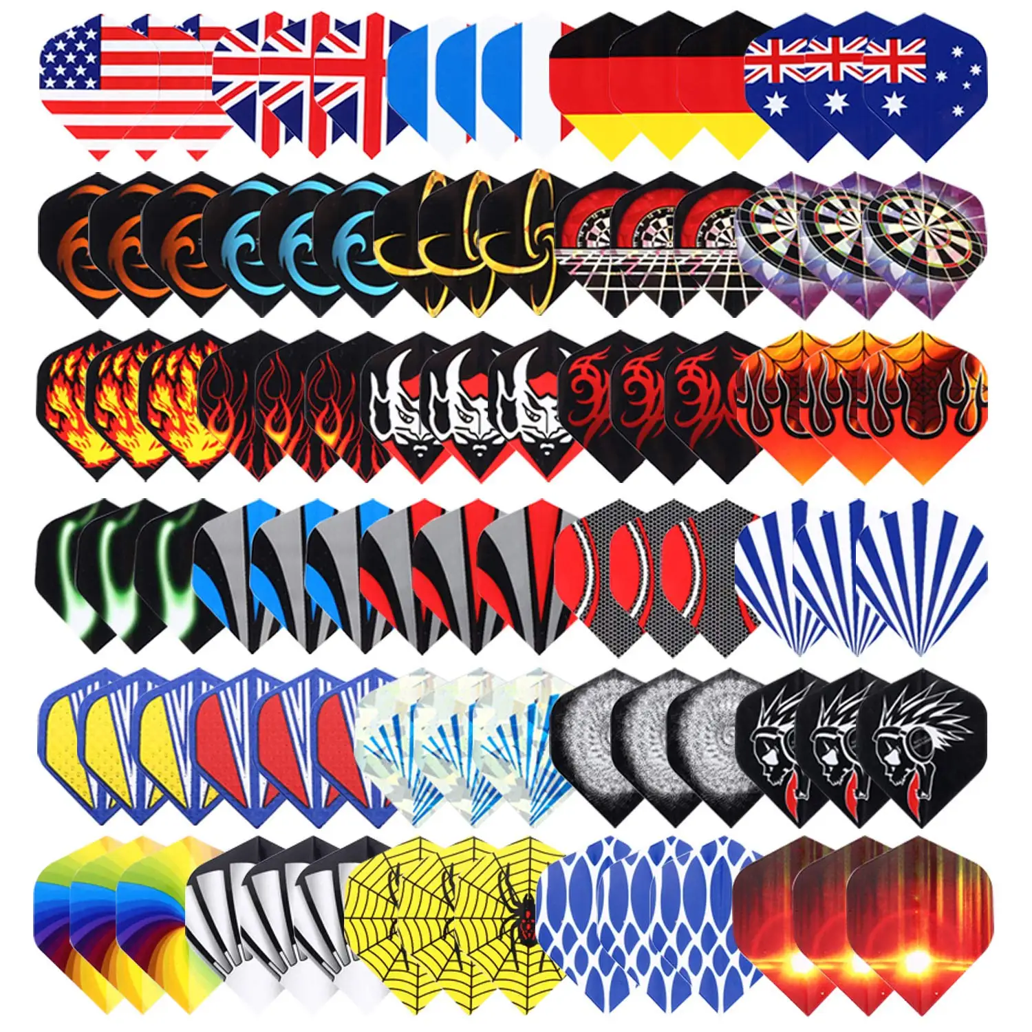 Wholesale Custom Pluma De Dardos Dart Flights Professional logo Dart Accessories