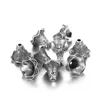 Grand porte-fleurs en alliage d'argent antique style quatre