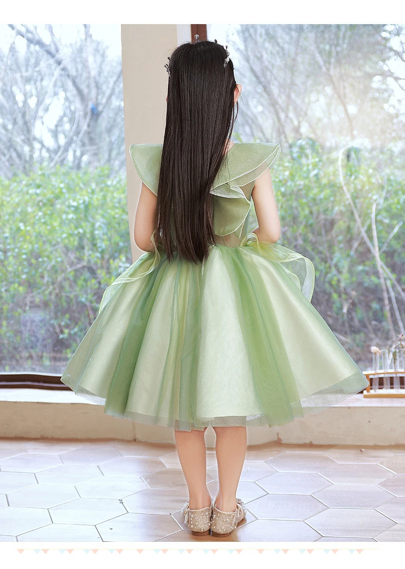 Wholesale Embroidered Sage Green Pageant Dresses for Kids Party Dress for Flower Girls' Dresses Wholesale Embroidered Sage Green Pageant Dresses for Kids Party Dress for Flower Girls' Dresses