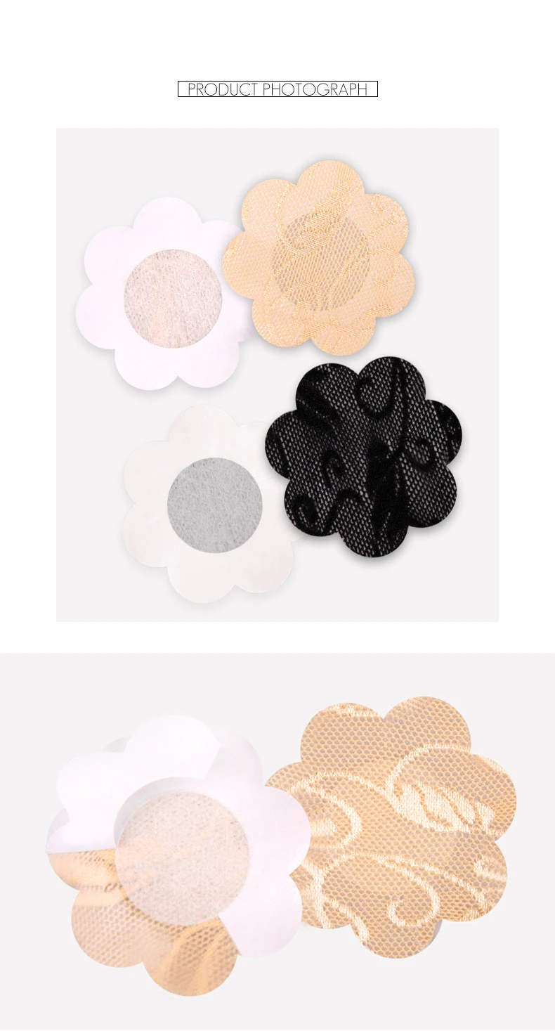 ZOYIAME Best Disposable Silicone Nipple Covers Lace Women Intimates Accessories Invisible Anti-Bump Underwear Bra Chest Stickers